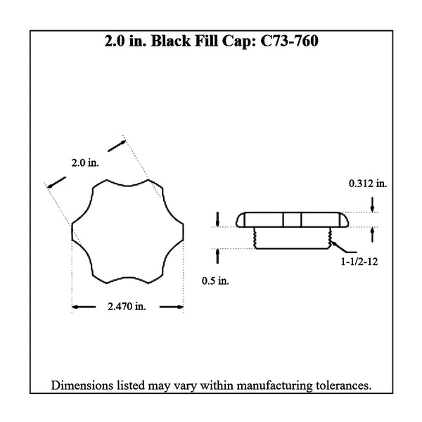 c73-755diagram_2a750f34-54fb-4150-b8c0-56fa71fd162a Easy Turn Fill Cap with Aluminum Weld Bung 2 Inch without Lanyard Boss 1 2 Inch Black