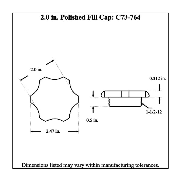 c73-759diagram_cd45d498-569f-4ce7-b878-b3714eb2e843 Easy Turn Fill Cap with Aluminum Weld Bung 2 Inch without Lanyard Boss 1 2 Inch Polished