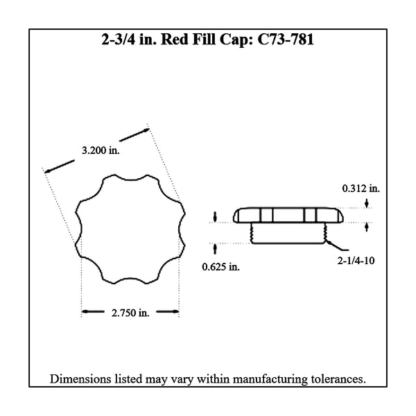 c73-776-h2diagram Easy Turn Fill Cap with Aluminum Remote Mount Bung 2-3 4 Inch with Lanyard Boss Remote Mount: 2 Inch Hose Red